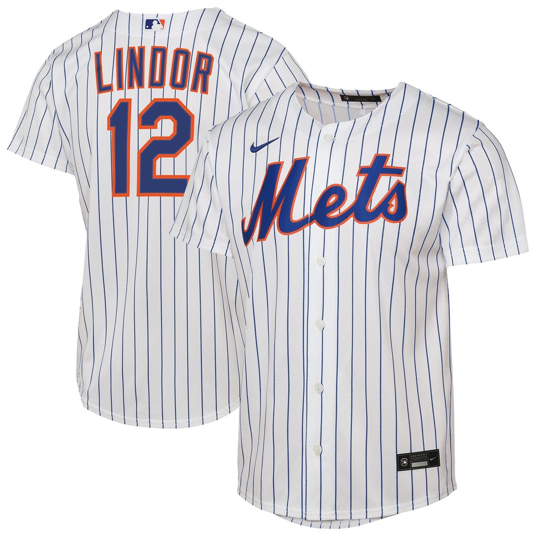 Francisco Lindor New York Mets Nike Youth Home Replica Player Jersey - White