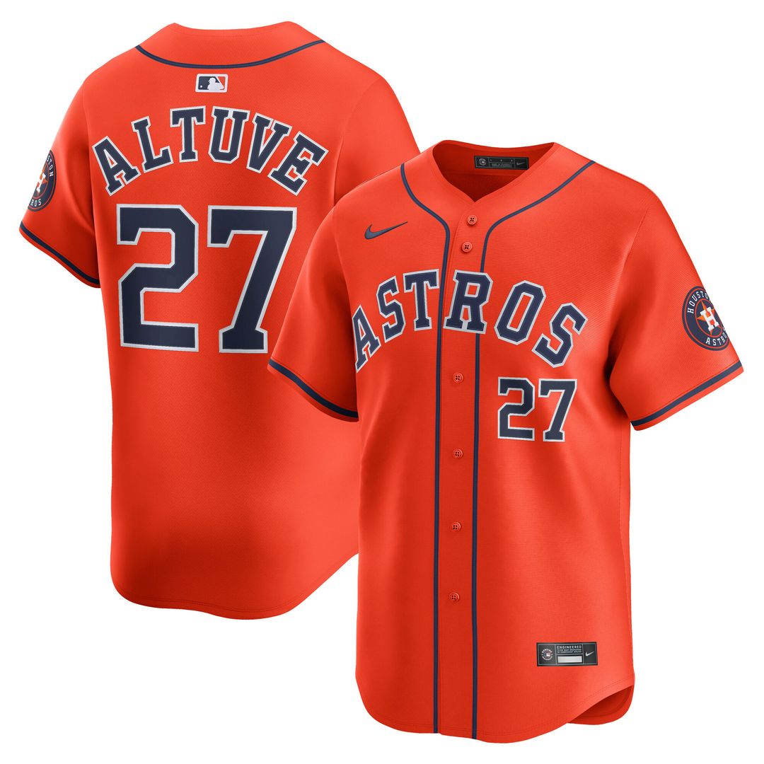 Jose Altuve Houston Astros Nike Road Limited Player Jersey - Gray