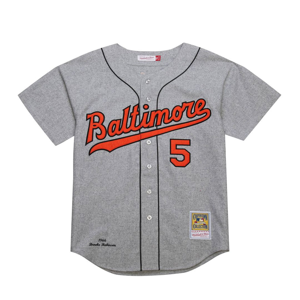 Brooks Robinson Baltimore Orioles Mitchell & Ness Cooperstown Collection 1966 Authentic Jersey - Gray