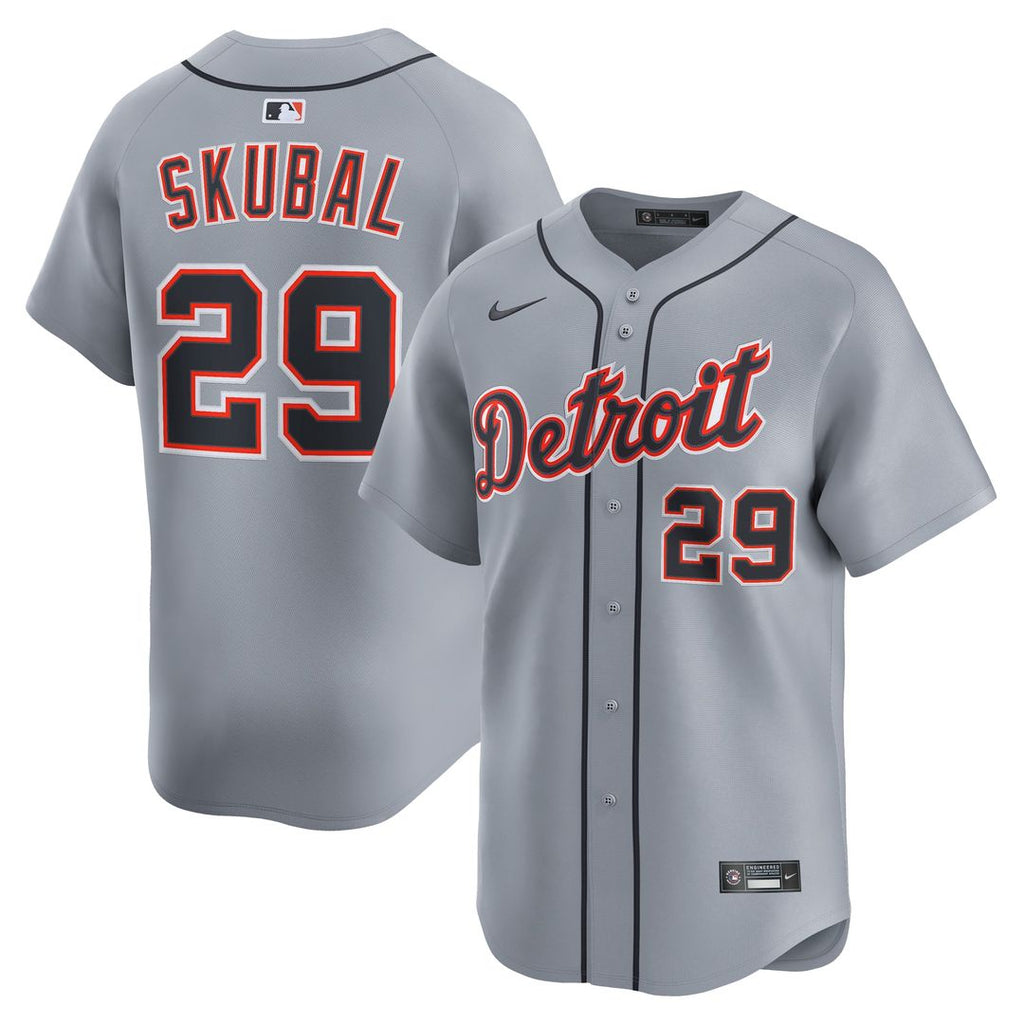 Tarik Skubal Detroit Tigers Nike Road Limited Jersey  - Gray