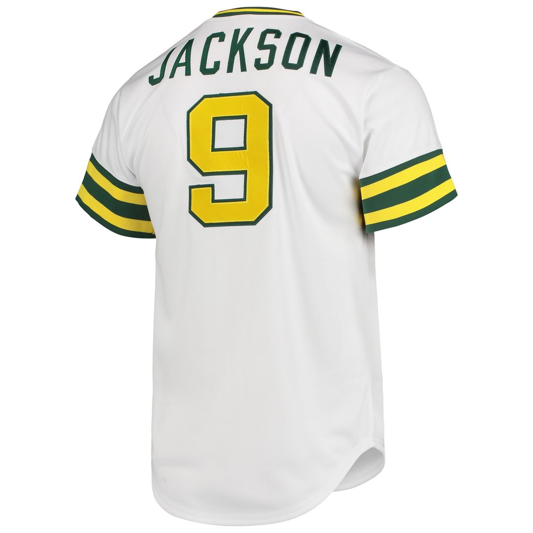 Reggie Jackson Athletics Mitchell & Ness 1972 Cooperstown Collection Authentic Jersey - White