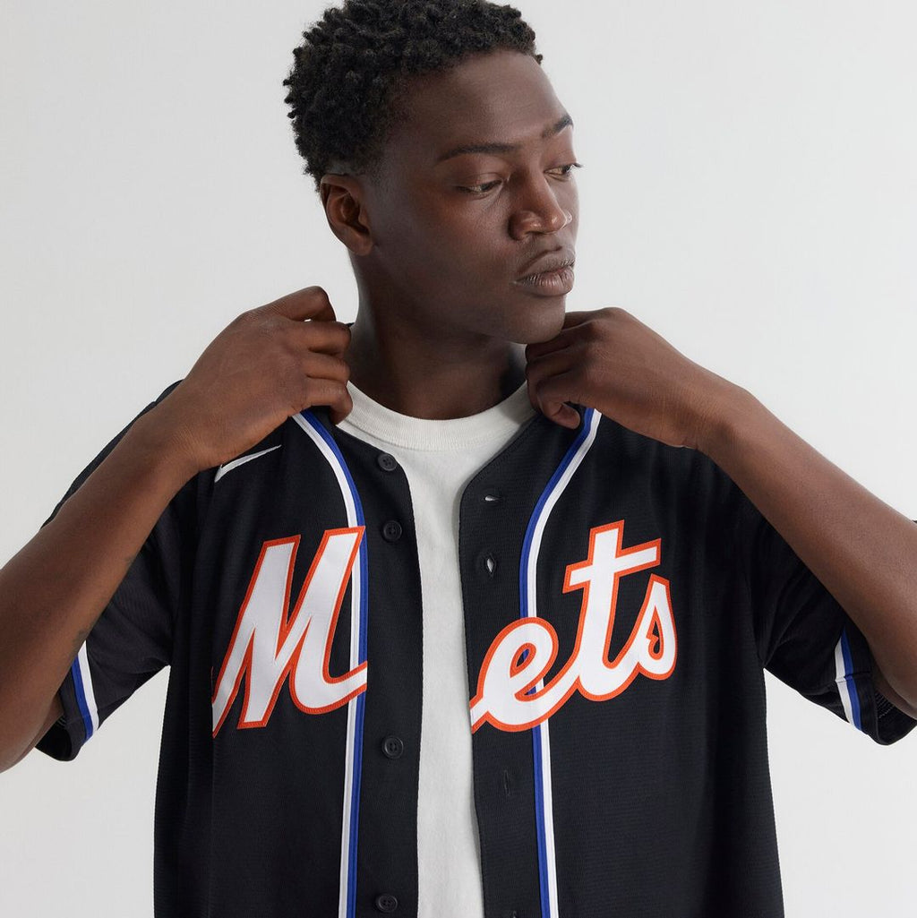 Juan Soto New York Mets Nike Fashion Replica Black Out Jersey