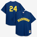 Ken Griffey Jr. Seattle Mariners Mitchell & Ness Big & Tall Cooperstown Collection Mesh Batting Practice Jersey - Royal
