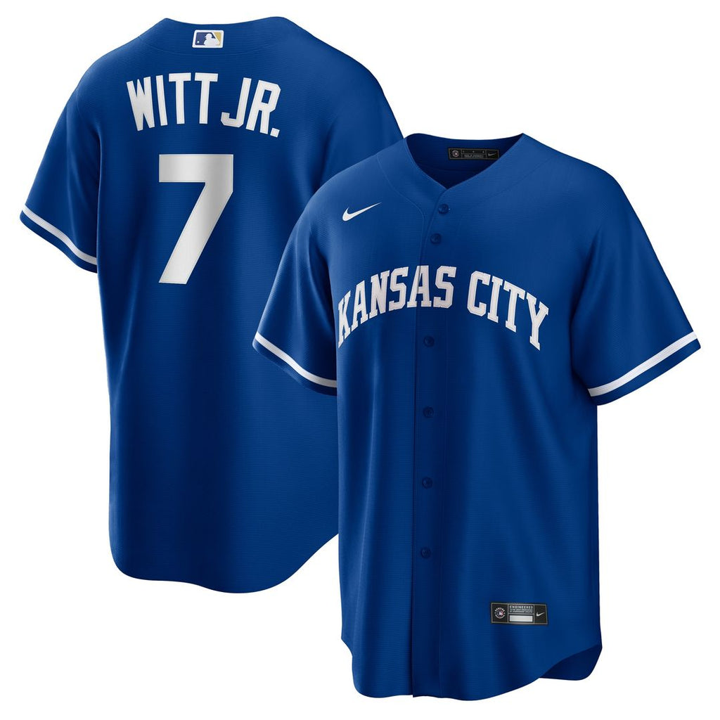 Bobby Witt Jr. Kansas City Royals Nike Alternate 2 Replica Jersey - Rush Blue