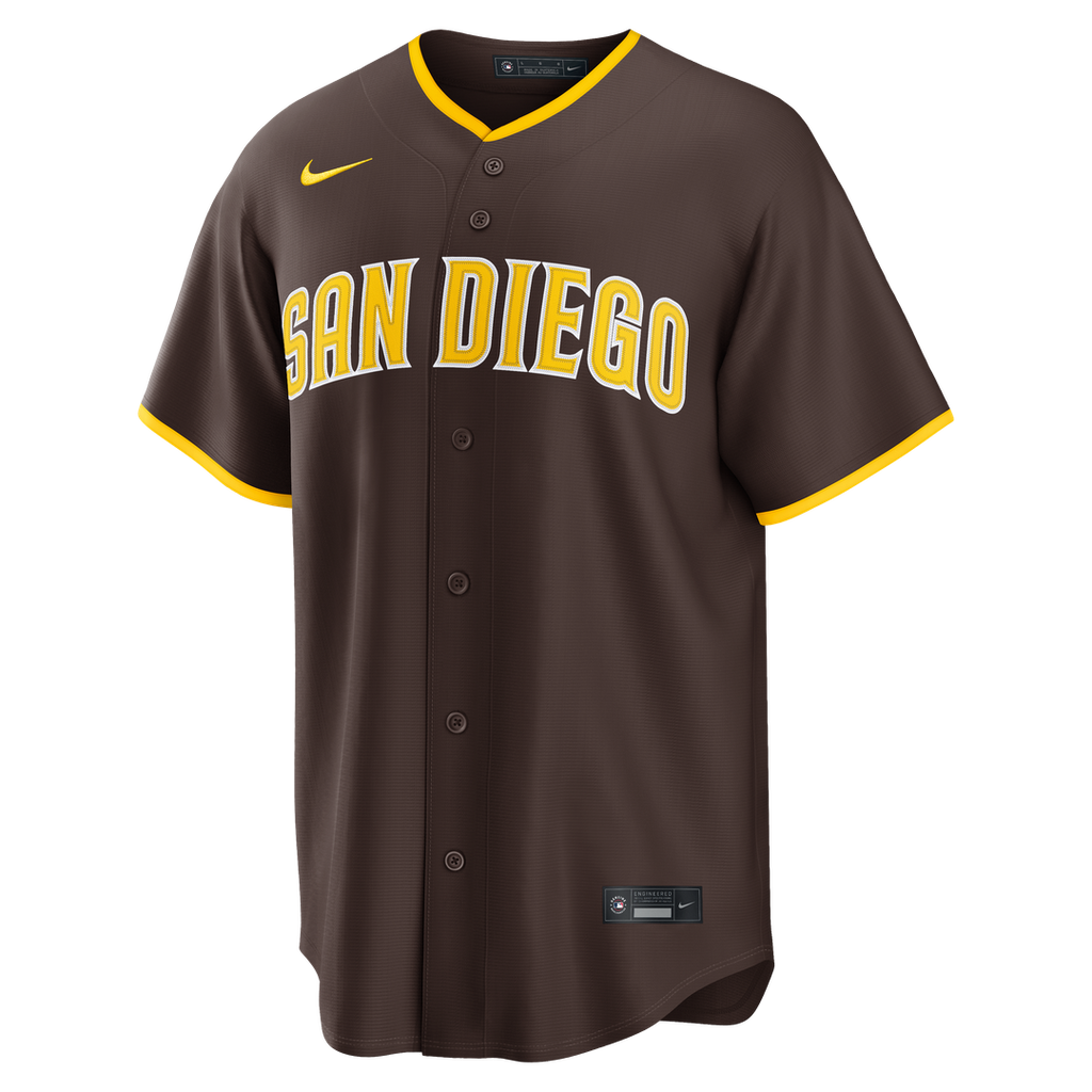 Jackson Merrill San Diego Padres Nike Road Replica Jersey - Brown