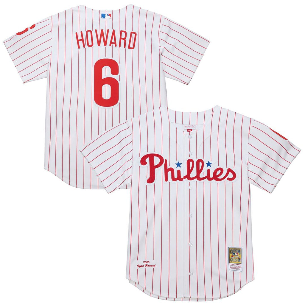 Ryan Howard Philadelphia Phillies Mitchell & Ness Cooperstown Collection Authentic Jersey – White