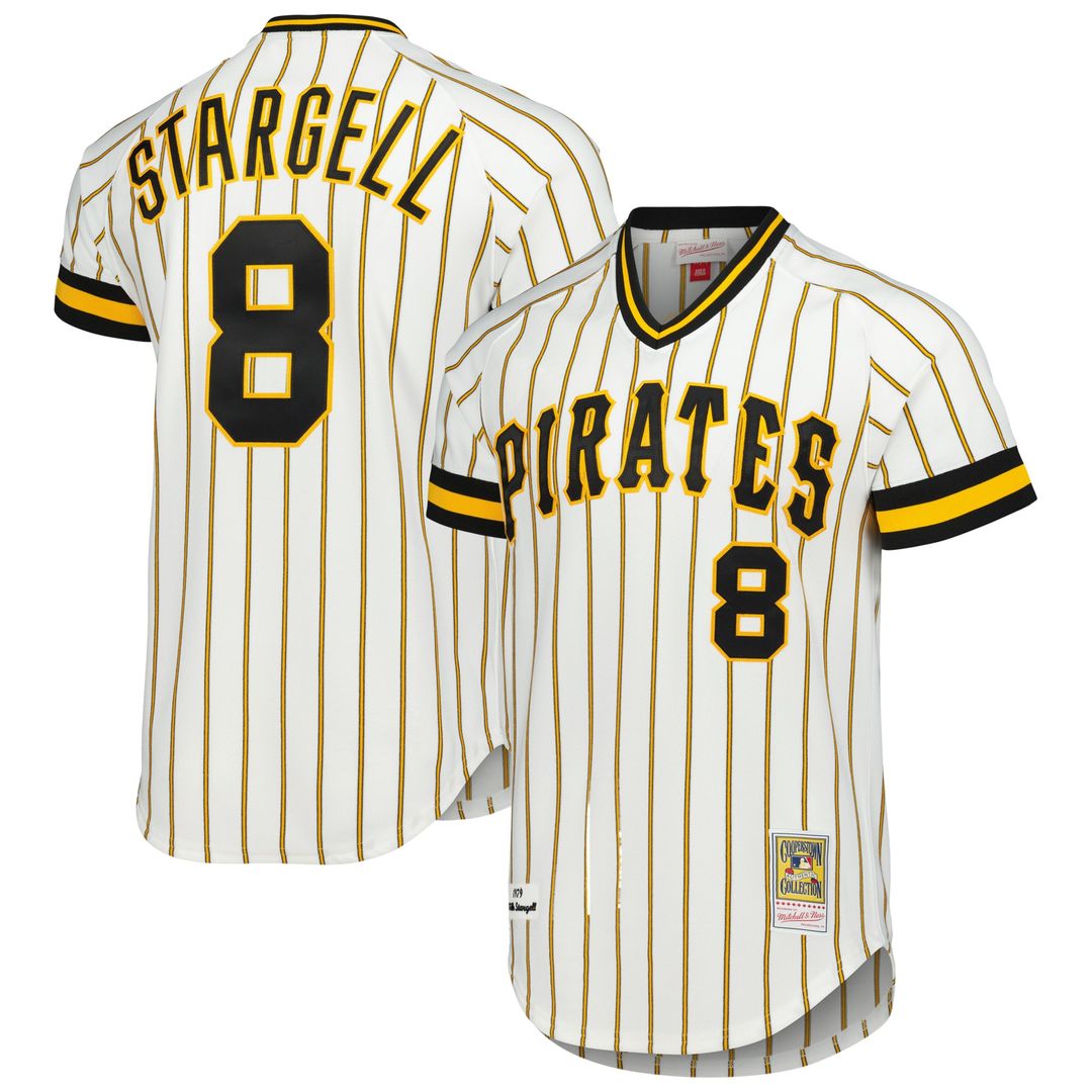 Willie Stargell Pittsburgh Pirates Mitchell & Ness Cooperstown Collection 1979 Authentic Jersey - White