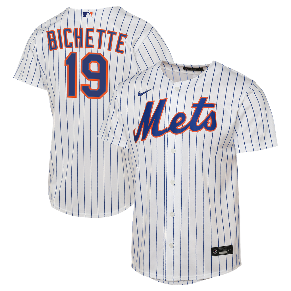 Bo Bichette New York Mets Nike Youth Home Baseline Jersey - White