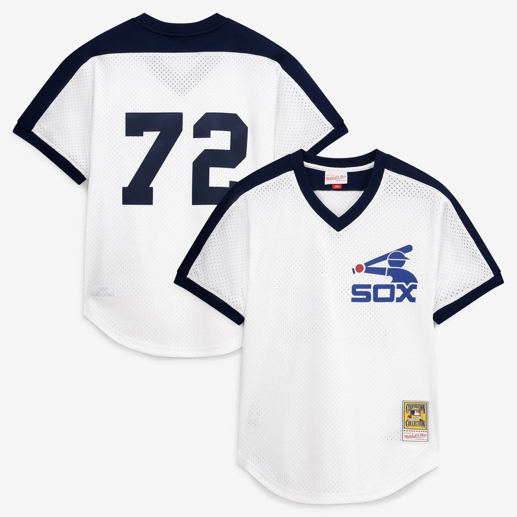 Carlton Fisk Chicago White Sox Mitchell & Ness Authentic Batting Practice Jersey - White