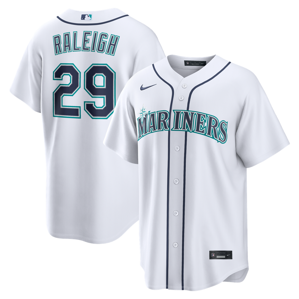 Cal Raleigh Seattle Mariners Nike Road Replica Jersey - Navy