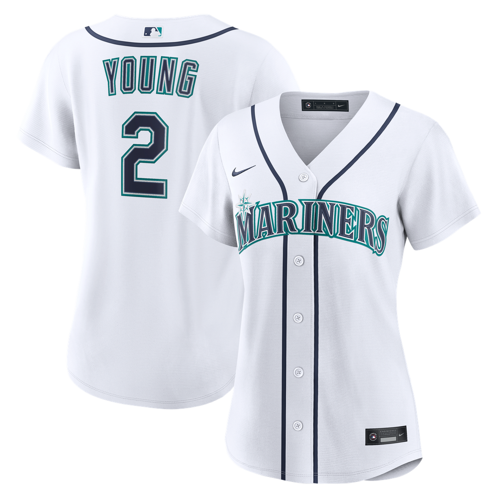 Cole Young Seattle Mariners Nike Women's Home Replica Jersey - White