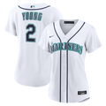 Cole Young Seattle Mariners Nike Women's Home Replica Jersey - White