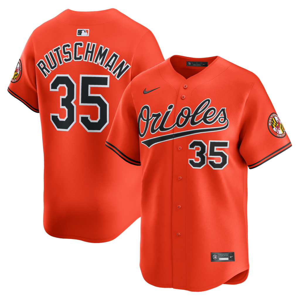 Adley Rutschman Baltimore Orioles Nike 2nd Alternate Limited Player Jersey - Orange