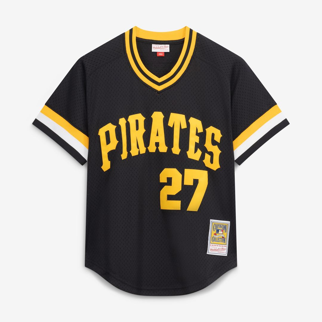 Kent Tekulve Pittsburgh Pirates Mitchell & Ness Authentic Batting Practice Jersey - Black