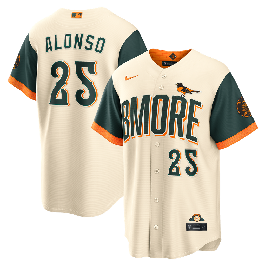Pete Alonso Baltimore Orioles Nike 2026 City Connect Stadium Jersey - Cream