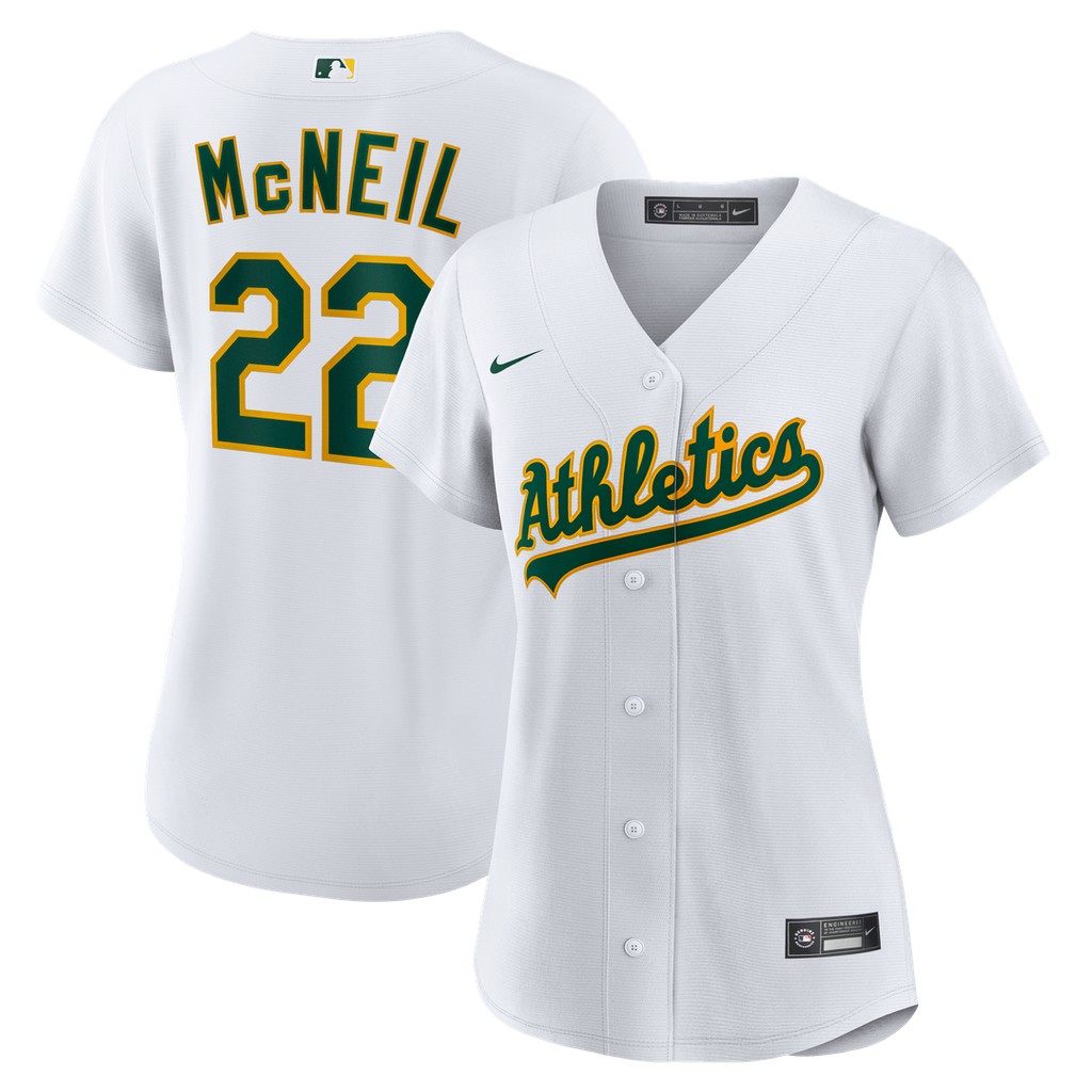Jeff McNeil Athletics Nike Women's Home Replica Jersey - White