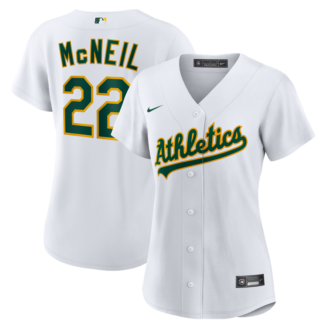 Jeff McNeil Athletics Nike Women's Home Replica Jersey - White