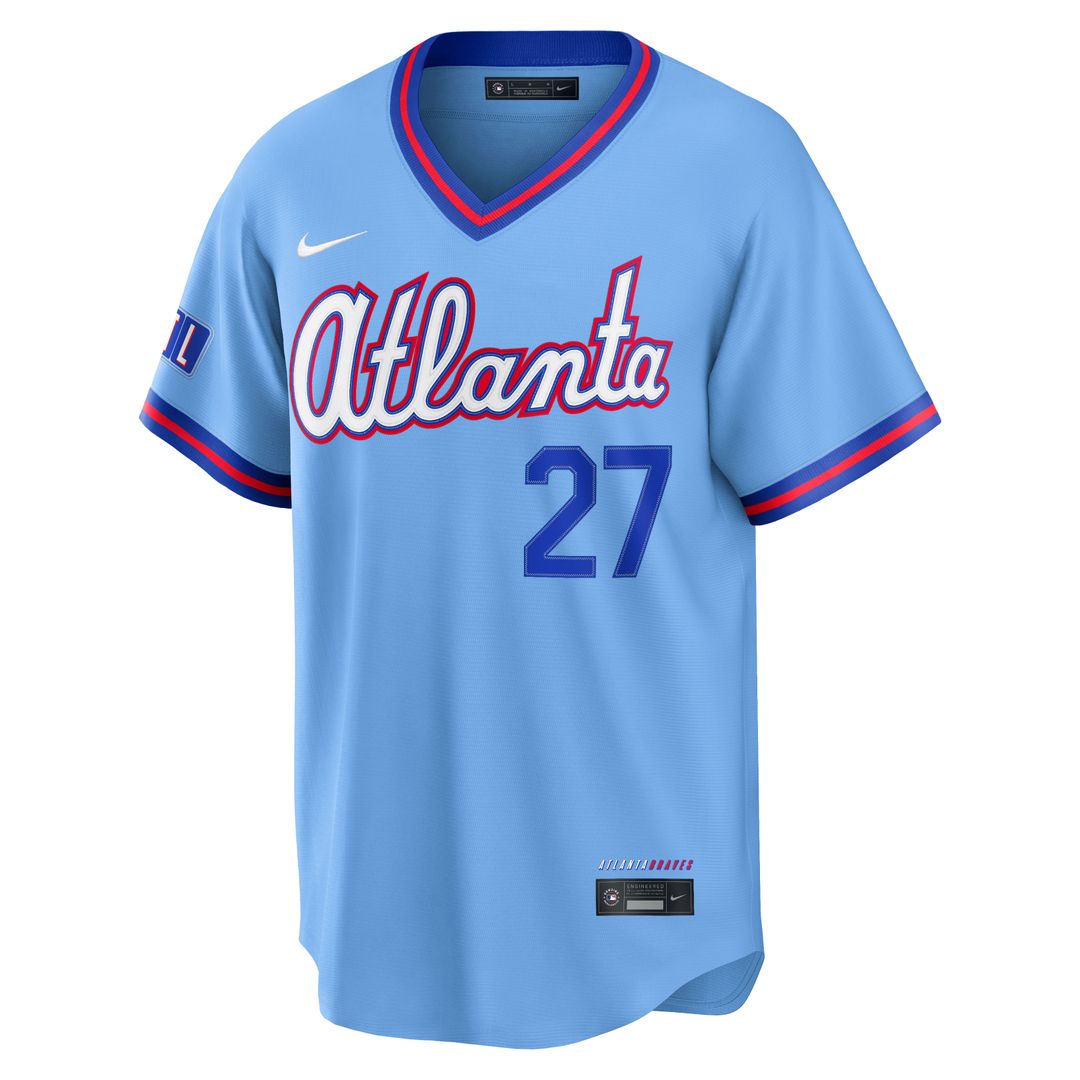 Austin Riley Atlanta Braves Nike 2026 City Connect Stadium Jersey - Powder Blue