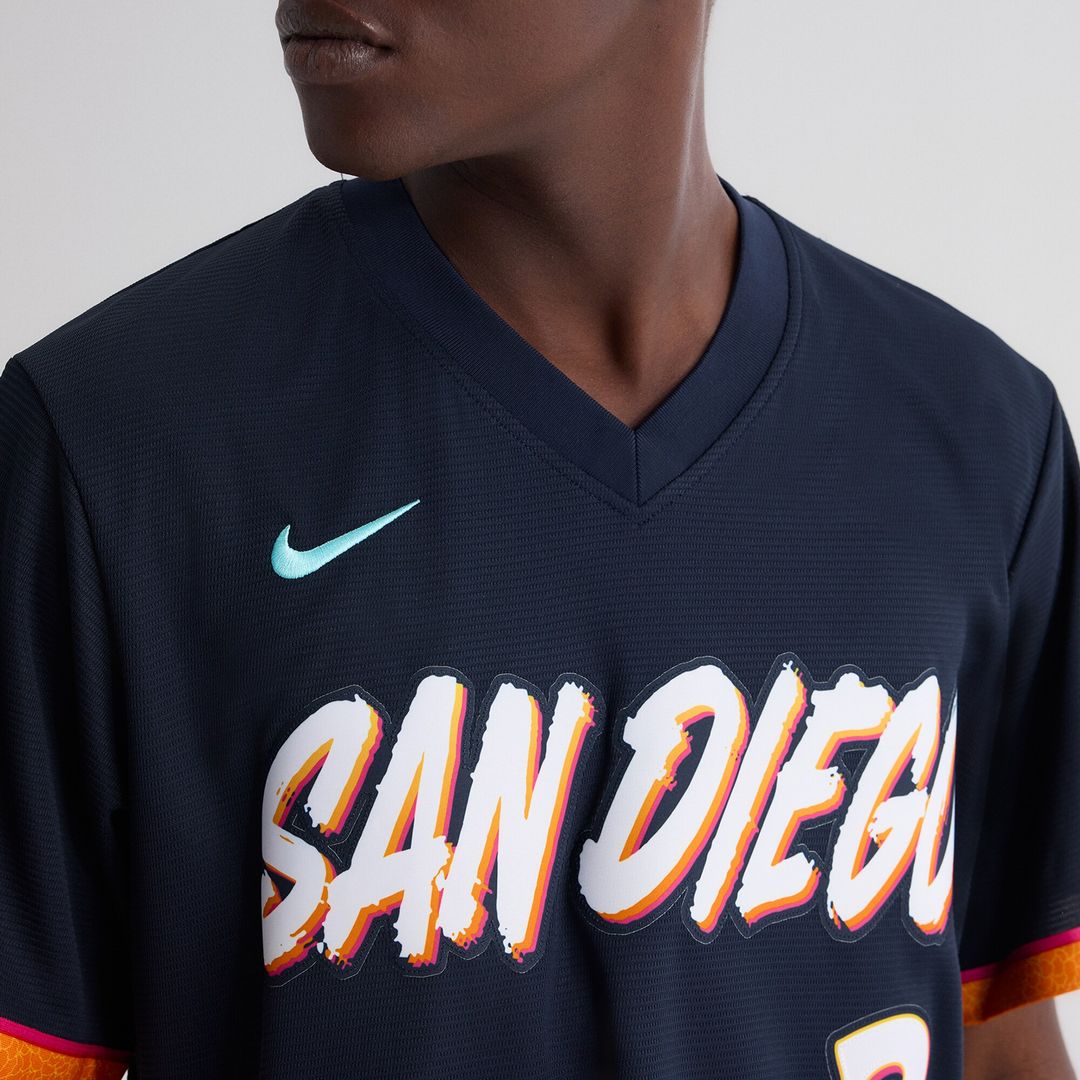 Xander Bogaerts San Diego Padres Nike 2026 City Connect Stadium Jersey - Obsidian