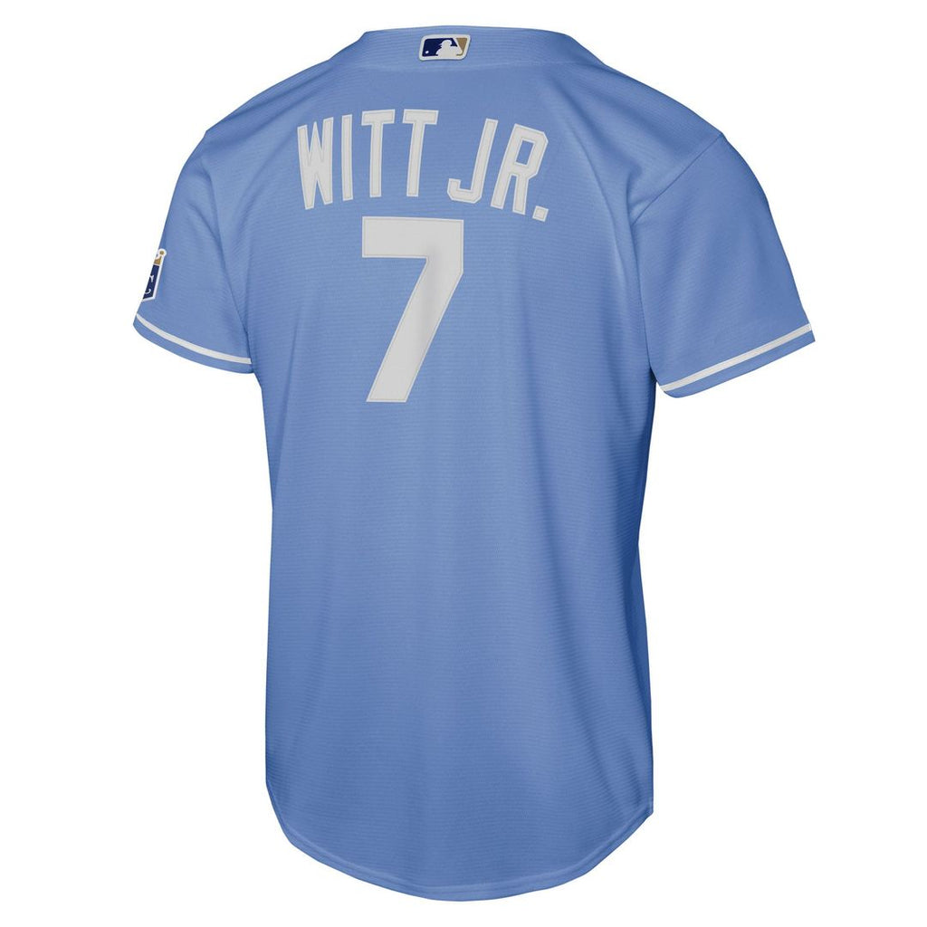 Bobby Witt Jr. Kansas City Royals Nike Youth Alternate Stadium Jersey - Light Blue