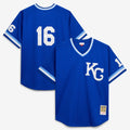 Bo Jackson Kansas City Royals Mitchell & Ness Cooperstown Collection Big & Tall Mesh Batting Practice Jersey - Royal