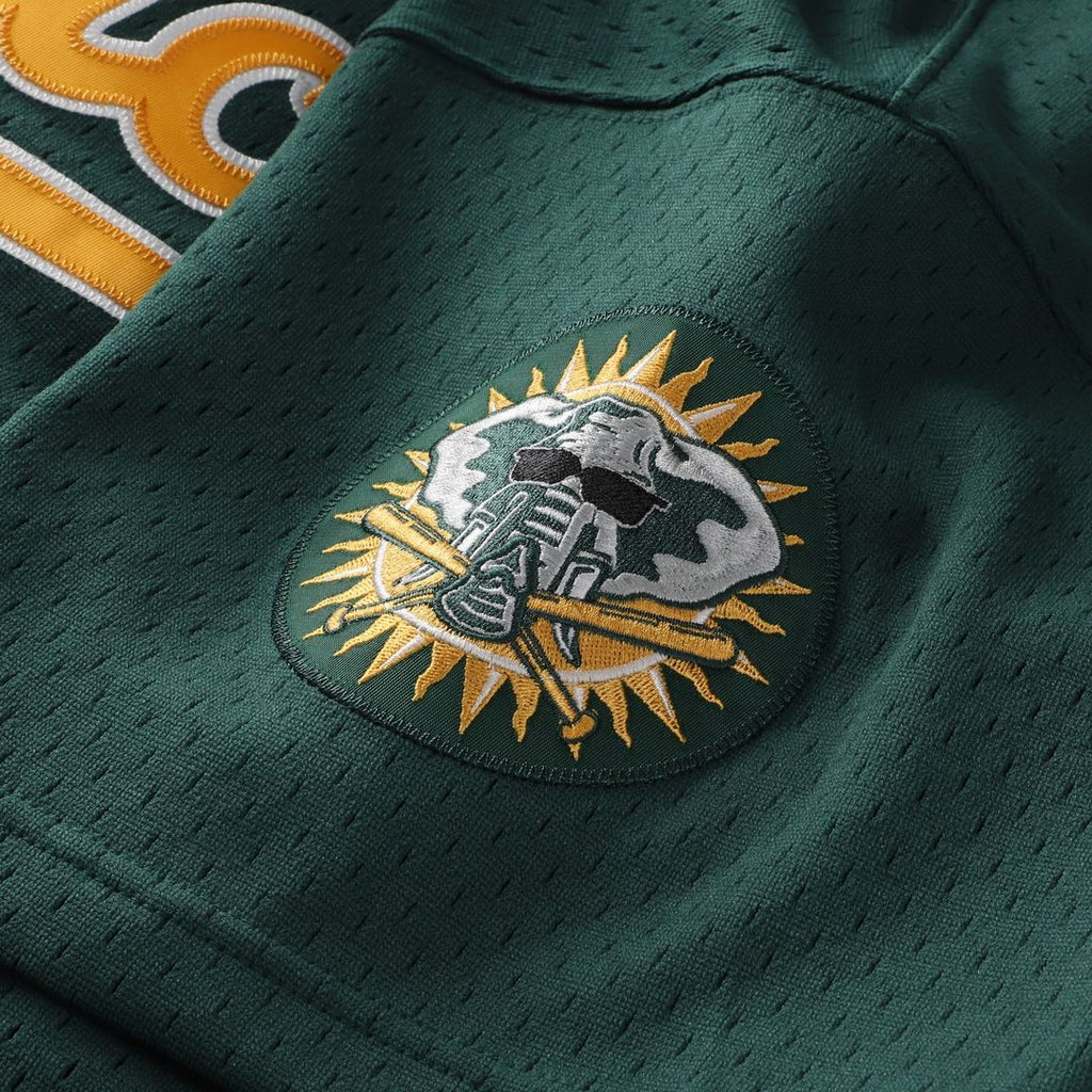 Rickey Henderson Athletics Mitchell & Ness Authentic Batting Practice Jersey - Green