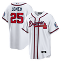 Andruw Jones Atlanta Braves Nike Home Replica 2026 Hall of Fame Patch Jersey - White