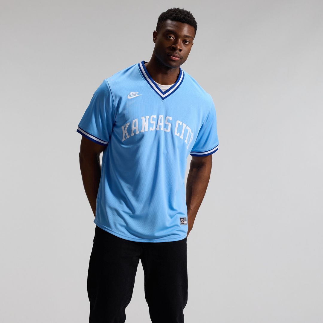 Bo Jackson Kansas City Royals Nike Throwback Cooperstown Collection Limited Jersey - Light Blue