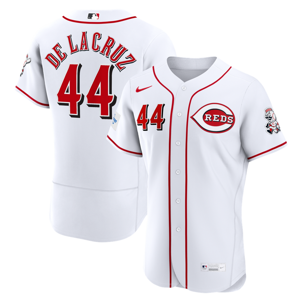 Elly De La Cruz Cincinnati Reds Nike Home Authentic Sponsor Patch Jersey - White