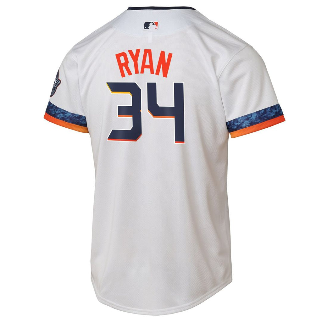 Nolan Ryan Houston Astros Nike Youth 2025 City Connect Limited Player Jersey - White