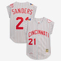 Deion Sanders Cincinnati Reds Mitchell & Ness 1997 Authentic Jersey - Gray