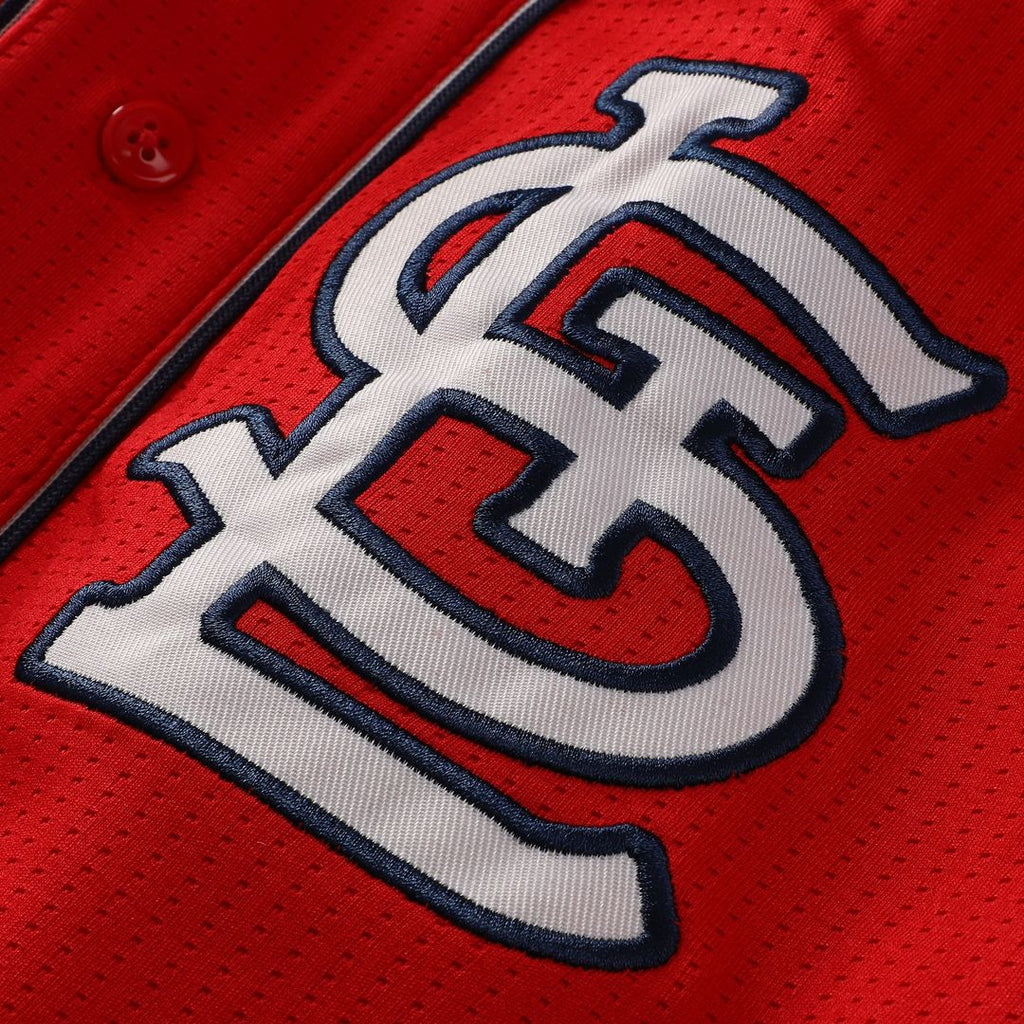St. Louis Cardinals Stitches Team Color Full-Button Fashion Jersey - Red