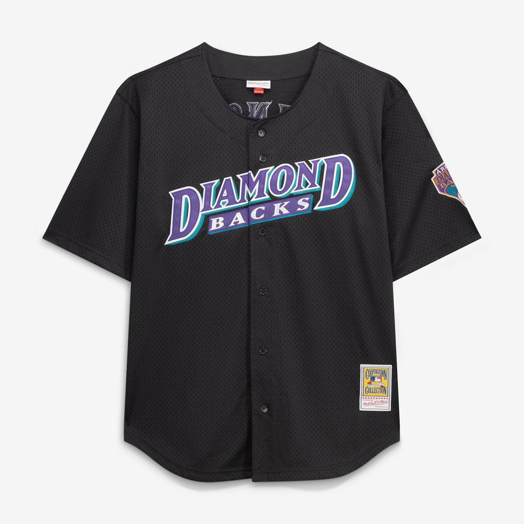 Randy Johnson Arizona Diamondbacks Mitchell & Ness Big & Tall Cooperstown Mesh Batting Practice Jersey - Black