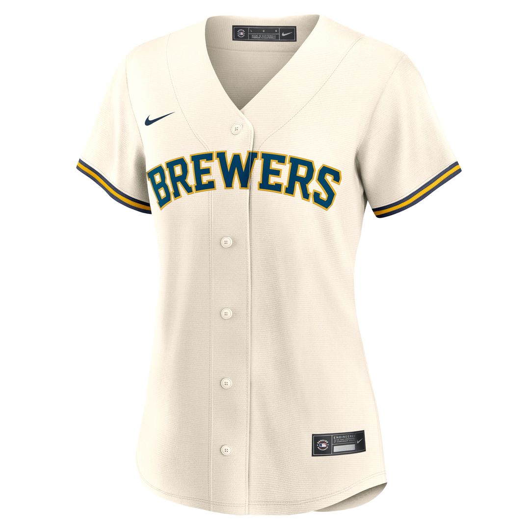 William Contreras Milwaukee Brewers Nike Women's Home Replica Jersey - Cream