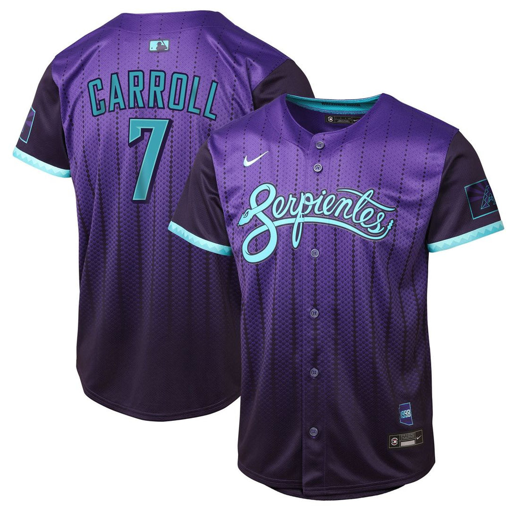 Corbin Carroll Arizona Diamondbacks Nike Youth 2025 City Connect Limited Player Jersey - Purple