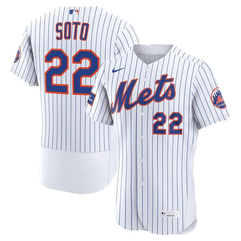 Juan Soto New York Mets Nike Home Authentic Sponsor Patch Jersey - White