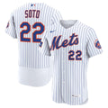 Juan Soto New York Mets Nike Home Authentic Sponsor Patch Jersey - White