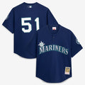 Ichiro Suzuki Seattle Mariners Mitchell & Ness Authentic Batting Practice Jersey - Navy