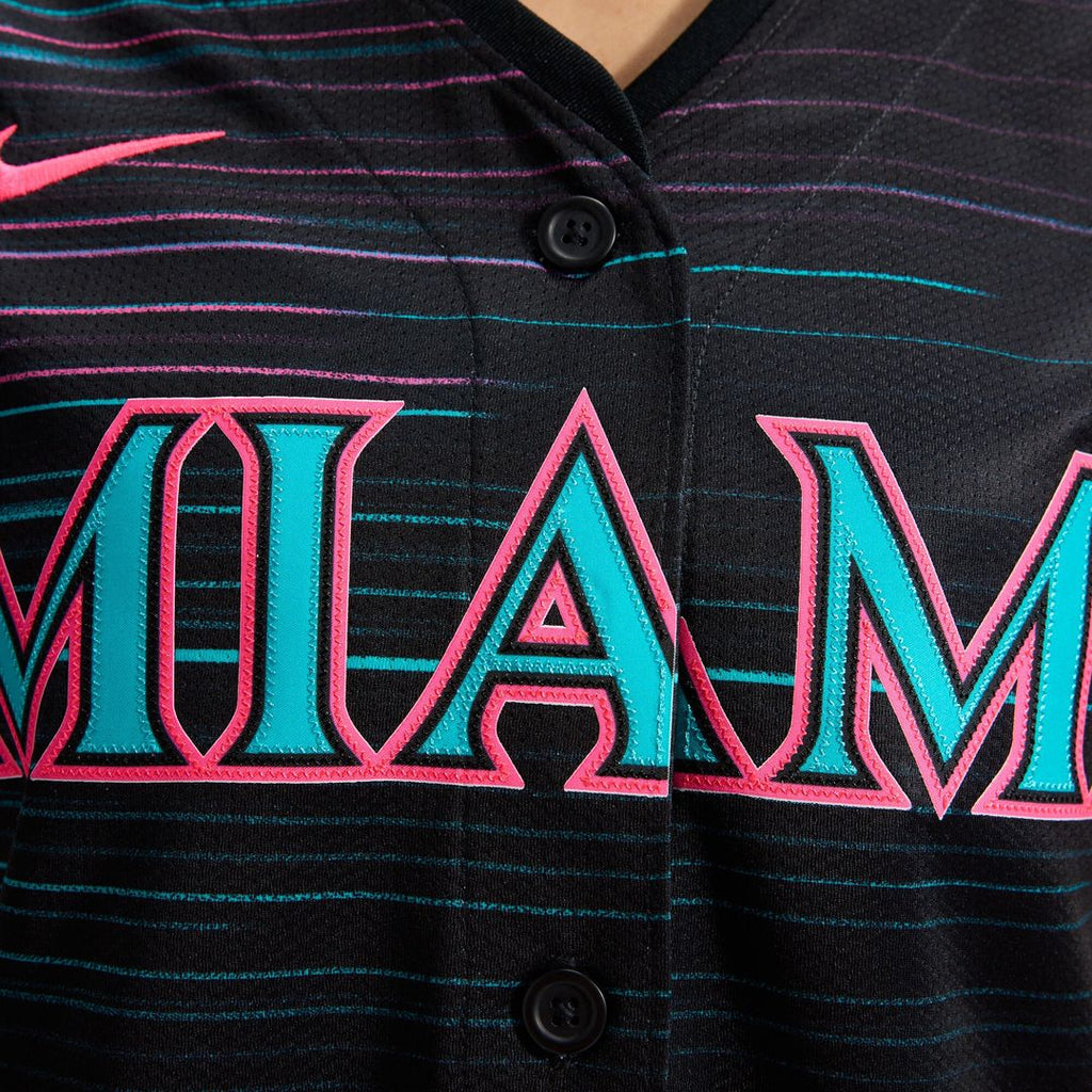Miami Marlins Nike Women's 2025 City Connect Limited Jersey - Black