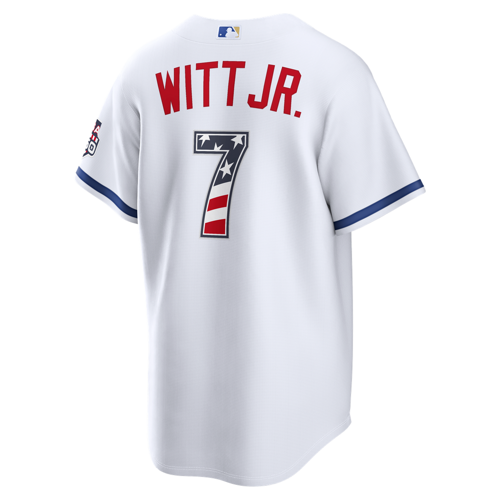 Bobby Witt Jr. Kansas City Royals Nike USA 250 Fourth of July Home Stadium Jersey - White