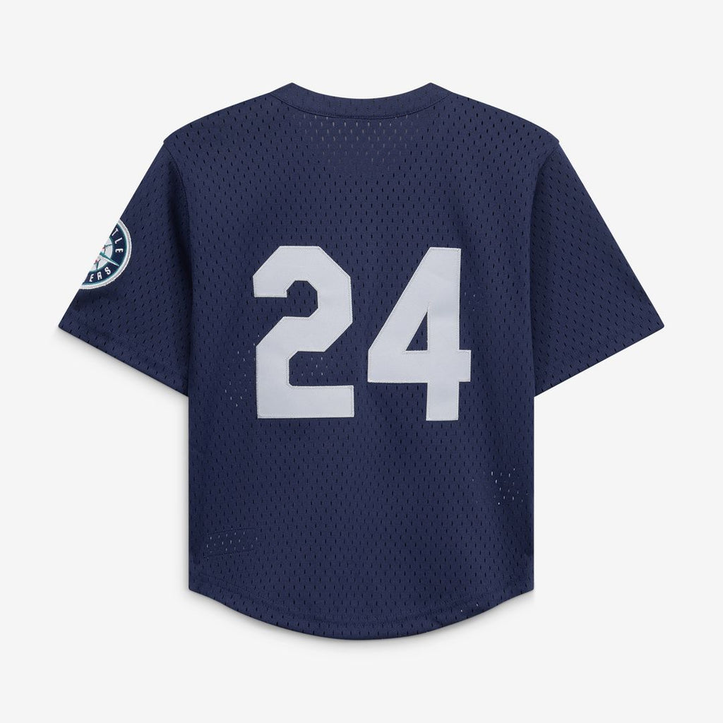 Ken Griffey Jr. Seattle Mariners Mitchell & Ness Preschool Cooperstown Collection Mesh Batting Practice Jersey - Navy