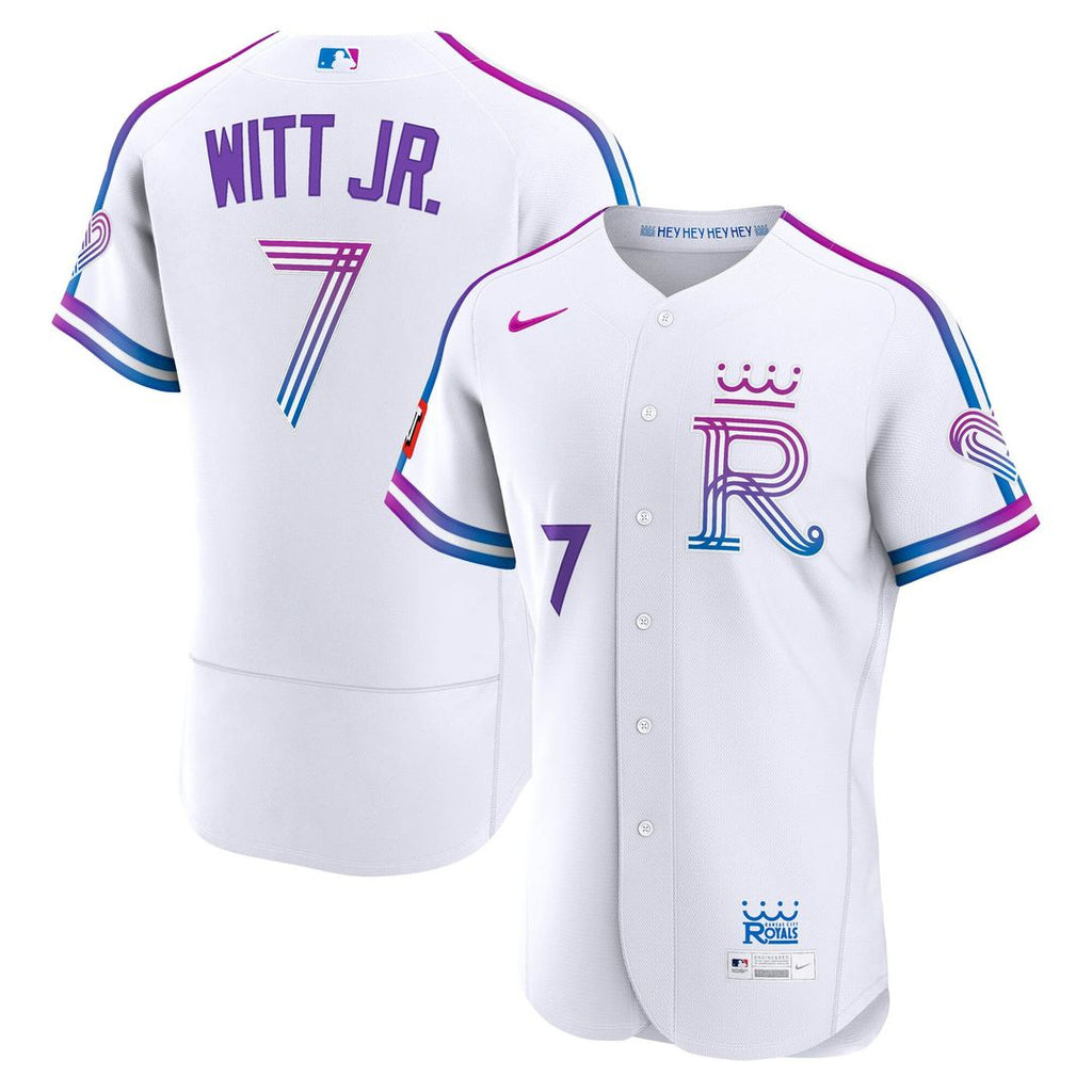 Bobby Witt Jr. Kansas City Royals Nike 2026 City Connect Authentic Sponsor Patch Jersey - White