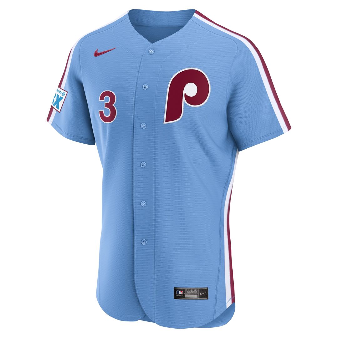 Bryce Harper Philadelphia Phillies Nike Home Authentic Sponsor Patch Jersey - White
