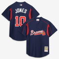 Chipper Jones Atlanta Braves Mitchell & Ness Authentic Batting Practice Jersey - Navy