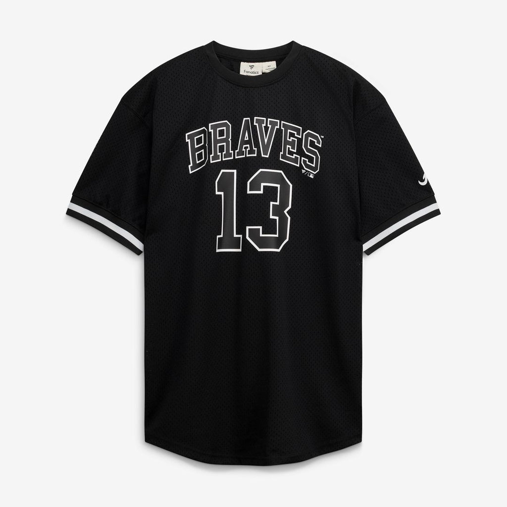 Ronald Acuña Jr. Atlanta Braves Fanatics Big & Tall Heavyweight Mesh Jersey - Black/White