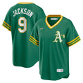 Reggie Jackson Athletics Nike Road Cooperstown Collection Player Jersey - Kelly Green