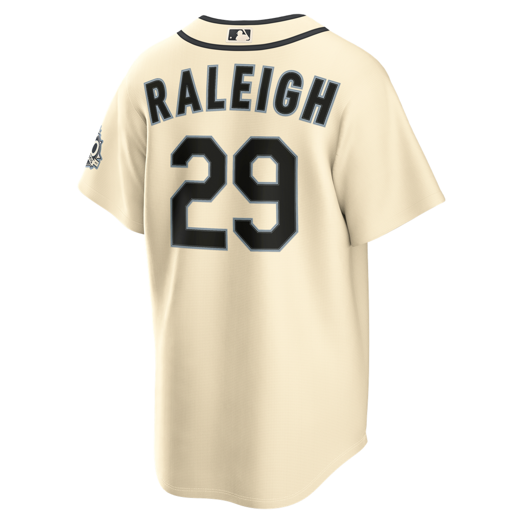 Cal Raleigh Seattle Mariners Nike Alternate Stadium Jersey - Cream