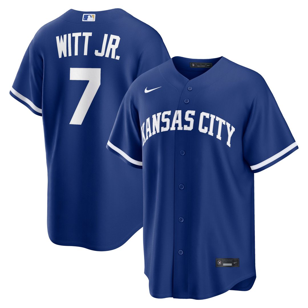 Bobby Witt Jr. Kansas City Royals Nike Alternate Replica Jersey - Light Blue