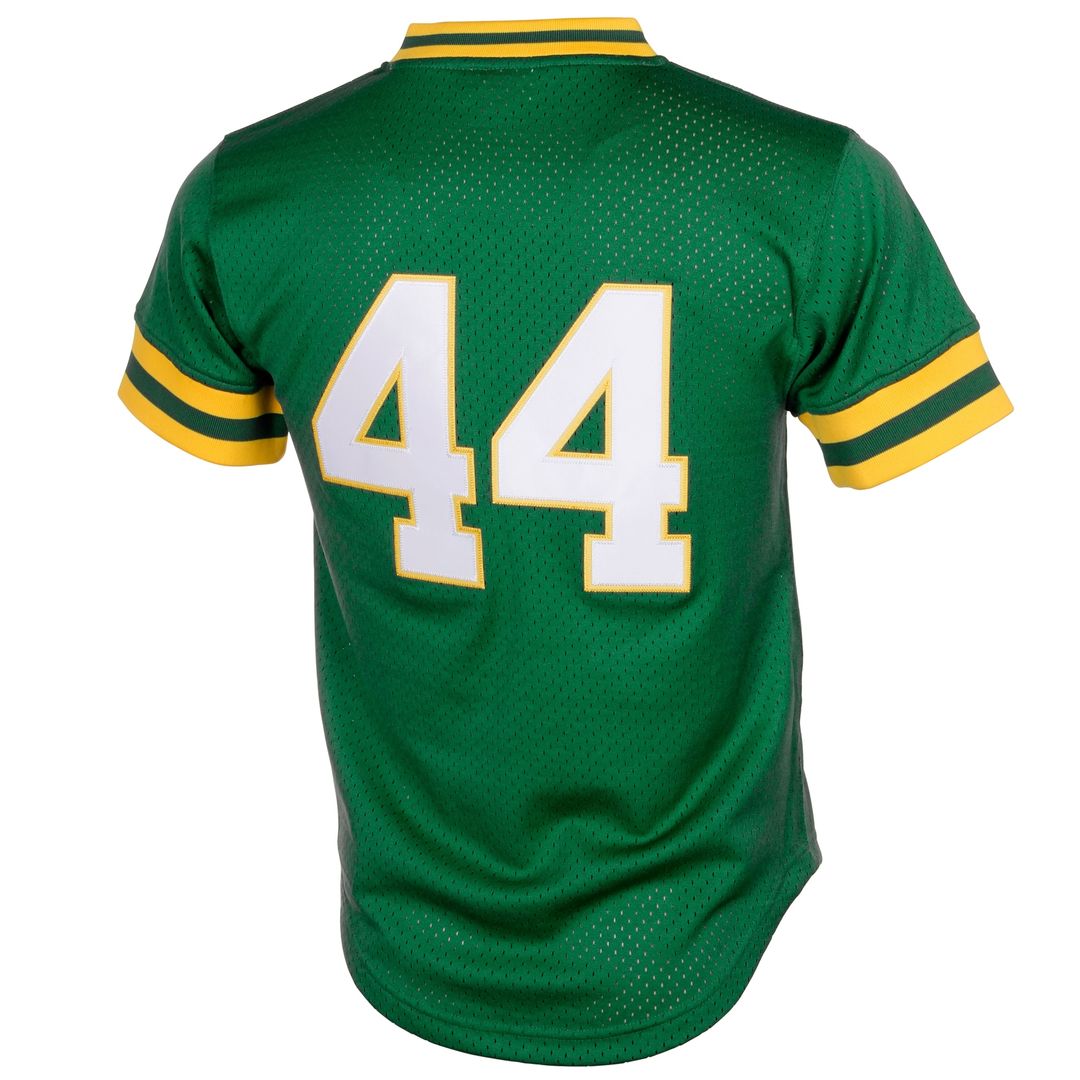 Reggie Jackson Athletics Mitchell & Ness Authentic Batting Practice Jersey - Green
