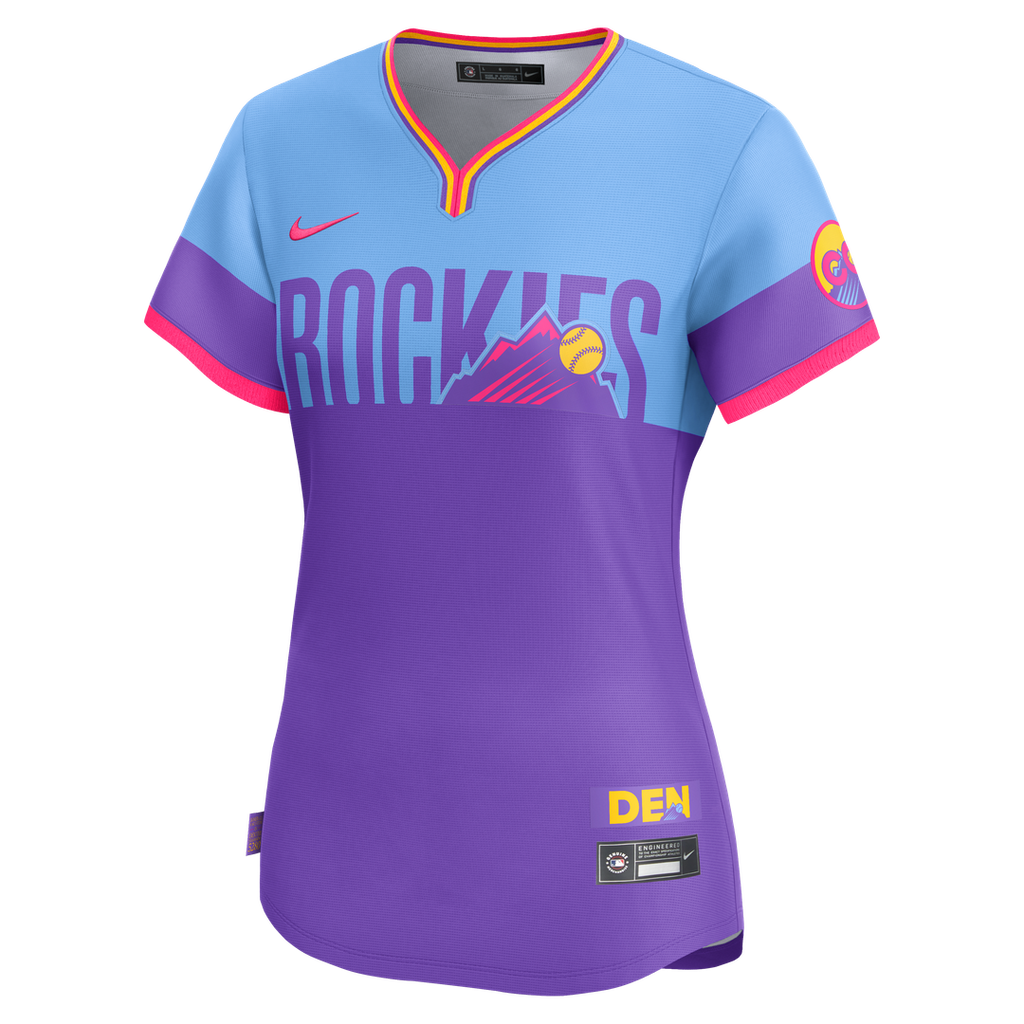 Colorado Rockies Nike Women's 2025 City Connect Limited Jersey - Purple/Light Blue